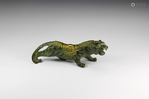 Chinese Bronze Tiger of Caishen