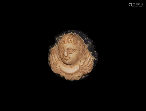 Roman Style Cameo with Cupid