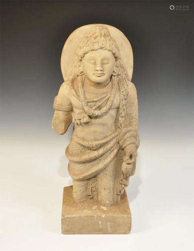 Indian Style Bodhisattva Statuette