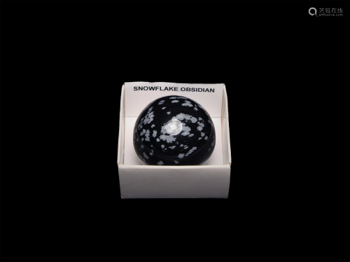 Polished Snowflake Obsidian Sphere Mineral …