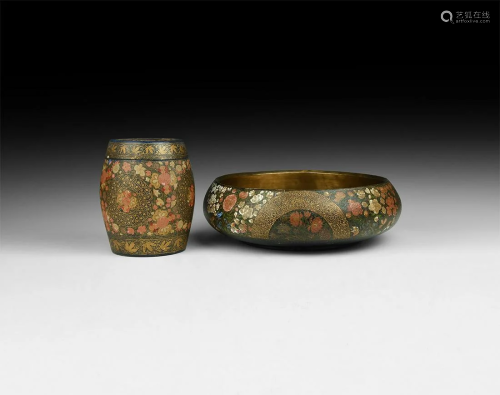 Japanese Lacquer-Work Vessel Group