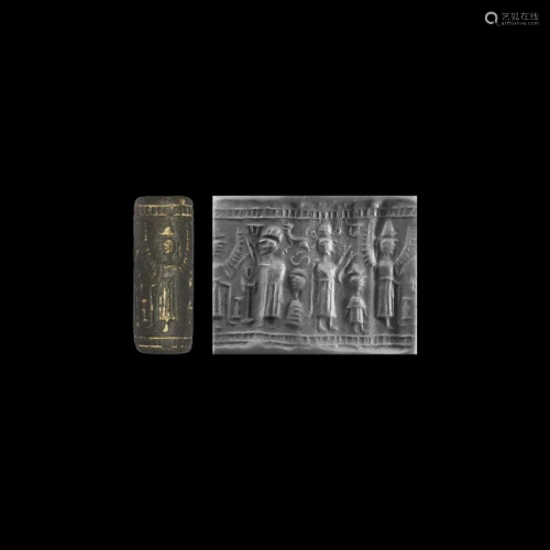 Western Asiatic Style Cylinder Seal with Figure