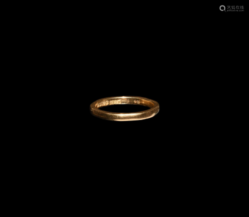 Vintage 18 Carat Facetted Gold Ring