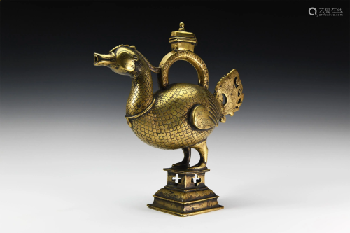 Indian Mythical Bird-Shaped Ewer