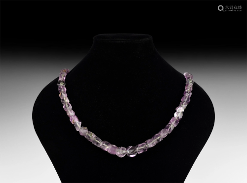 Amethyst Bead Necklace