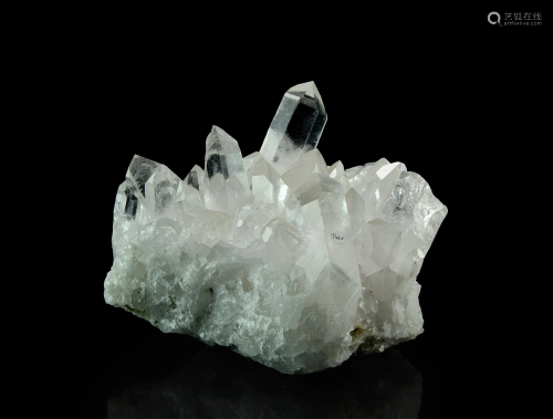 Large Quartz Crystal Point Display