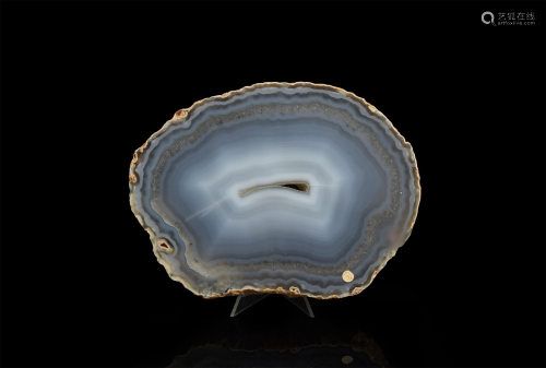 Cut and Polished Large Agate Display Piece