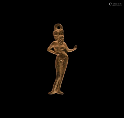 Post Medieval Figural Pendant of a Dancer