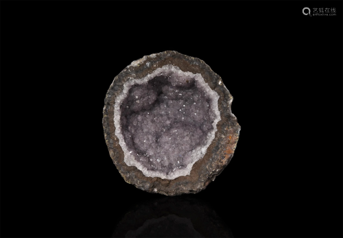 Amethyst Crystal Geode Half