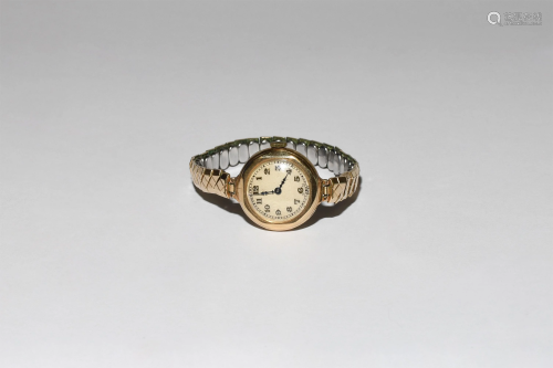 Vintage Ladies Gold Visible Wrist Watch