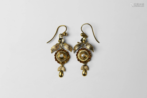 Post Medieval Floral Earrings
