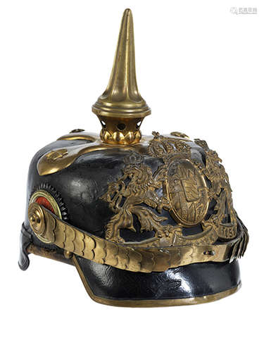 Bayerische Pickelhaube Mit Größenangabe 