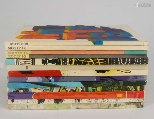 Thirteen copies of Motif magazine, edited by Ruari McLean, editions 1-13, (13)Please refer to