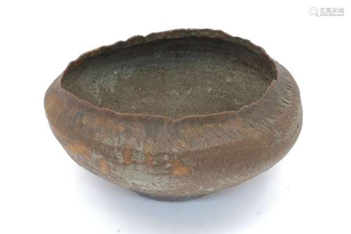 Attributed to Ewen Henderson (1934-2000), a large bowl c.1970, unsigned A large hand built stoneware