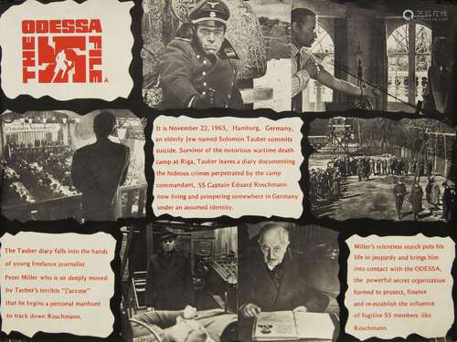 The Odessa File, 1974, a film poster, 76 x 102cm, together with Carry on London, a theatre poster