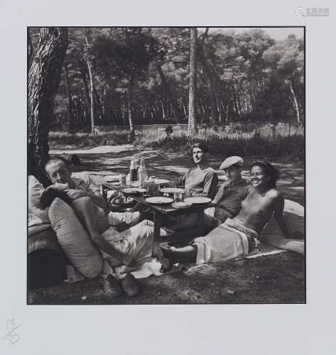 Lee Miller, American 1907-1977- Picnic (Nusch Eluard, Paul Eluard, Roland Penrose, Man Ray, Adrienne