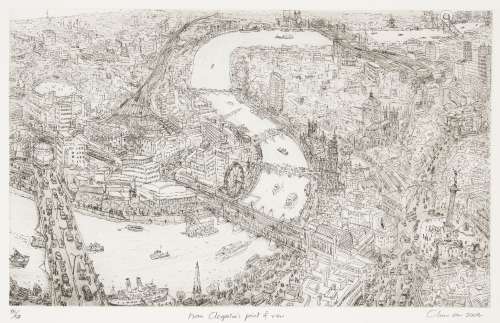 Chris Orr MBE RA, British b.1943- From Cleopatra's Point of View, 2004; etching and drypoint with