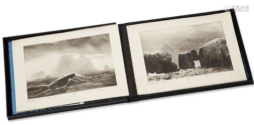 Norman Ackroyd CBE RA, British b.1938- Beyond Cape Wrath, 2011; the complete portfolio of ten