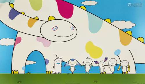 Takashi Murakami, Japanese b.1962- Yoshiko and the Creatures from Planet 66, 2003; offset lithograph