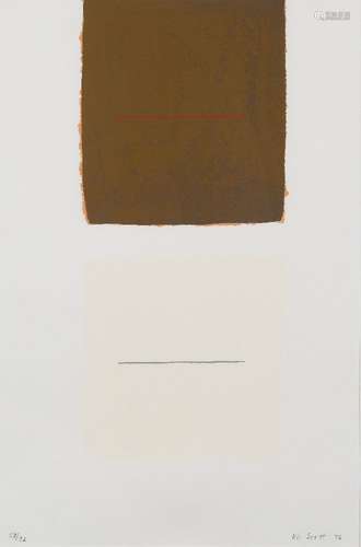 William Scott CBE RA, British 1913-1989- Untitled, 1972; screenprint in colours on wove, signed,