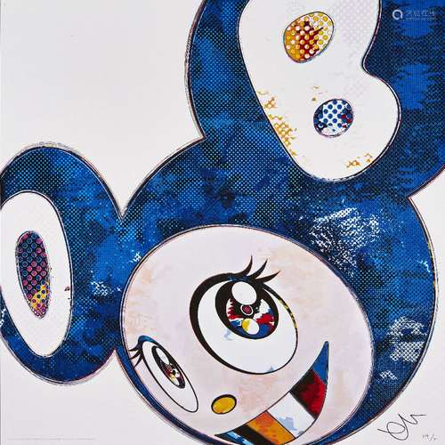 Takashi Murakami, Japanese b.1962- And Then x 727 (Ultramarine: GUNJO), 2013; offset lithograph in