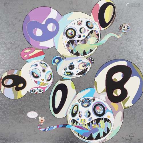Takashi Murakami, Japanese b.1962- Spiral, 2014; offset lithograph in colours on smooth wove, signed