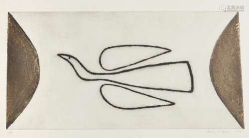 Breon O'Cassay, British 1928-2011- Bird, 1999; etching with aquatint on wove, signed, dated and