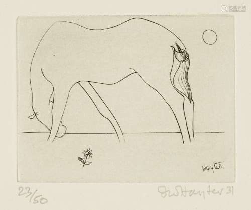 Stanley William Hayter CBE, British 1901-1988- Small Horse [Black & Moorhead 45], 1931; engraving on