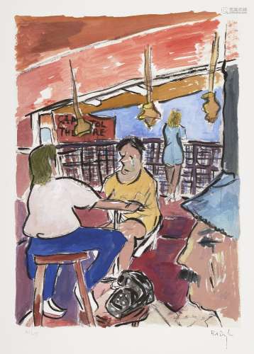 Bob Dylan, American b.1941- Rooftop Bar, 2009; giclée in colours on Hahnemühle wove, signed and