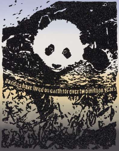 Rob Pruitt, American b.1964- Giant Pandas Spend About 12 Hours a Day Eating Up to 15 Kilograms of