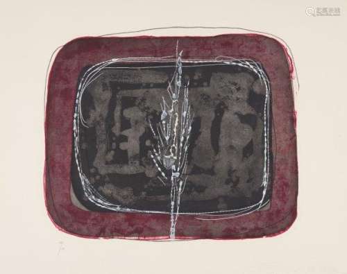 Lucio Fontana, Italian 1899-1968- Concetto Spaziale [Ruhé & Rigo E038], 1968; etching with
