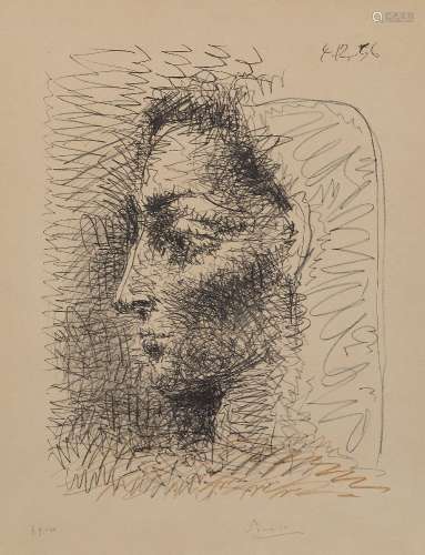 Pablo Picasso, Spanish 1881-1973- Portrait of Jacqueline [Bloch 827; Mourlot 289], 1956; offset