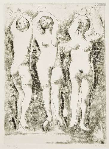 Marino Marini, Italian 1901-1980- Graphic Work, 1972; the complete portfolio of twenty etchings
