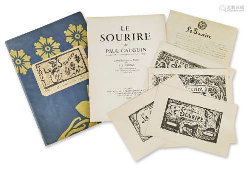 After Paul Gauguin, French 1848-1903- Le Sourire, 1952; two mimeograph facsimile issues with seven