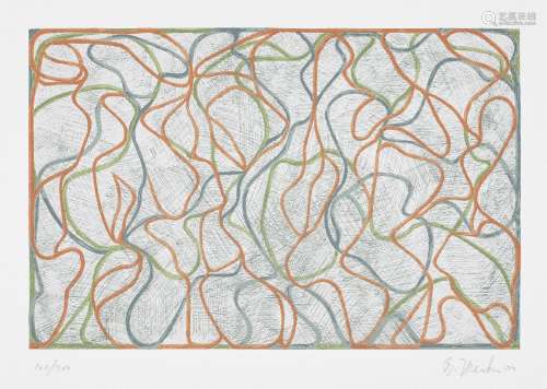 Brice Marden, American b.1938- Distant Muses, 2000; screenprint in colours on wove, signed, dated