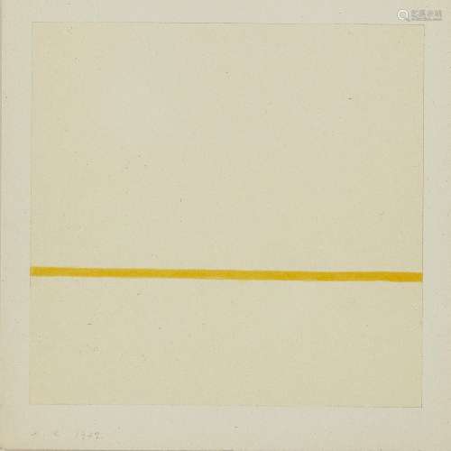 Antonio Calderara, Italian 1903-1978- Untitled (horizon), 1972; watercolour screenprint in colour on