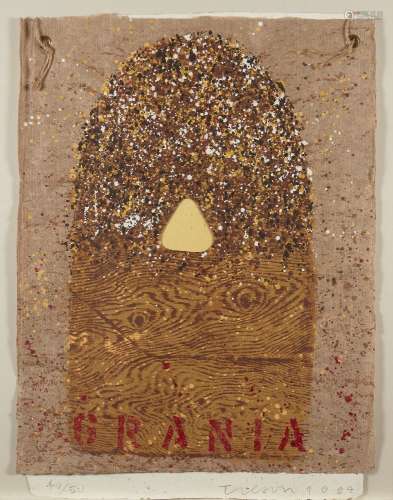 Joe Tilson RA, British b.1928- Grania, 1994; screenprint with mixed media in colours on wove,
