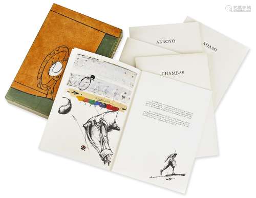 Various Artists, 20th century- L'art du Tennis, 1984; slipcase comprising four portfolios by Valerio