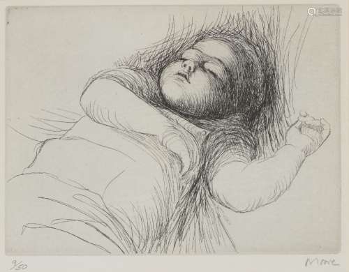 Henry Moore OM CH FBA, British 1898-1986- Sleeping Child [Cramer 499], 1979; etching on wove, signed