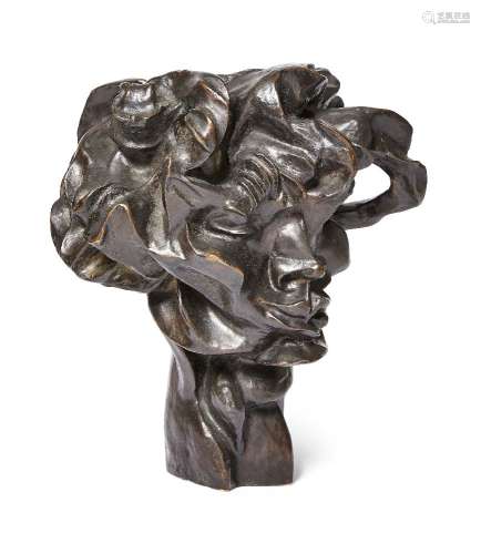 Otto Gutfreund, Czechoslovakian 1889-1927- Viki 1912/13; bronze, 32.7cm Provenance: Abe Gottlieb,
