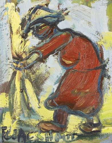 Frans Martin Claerhout, Belgian/South African 1919-2006- Untitled; oil on board, signed lower