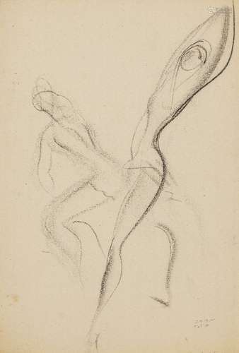 Jean (Janos) Tóth, Hungarian 1899-1997- Eight studies of dancers and acrobats in motion; eight