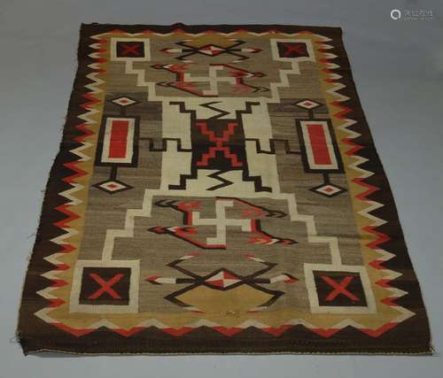 Three Kilims, late 20th Century, and a modern wool rug with shoal of fish design (4)150