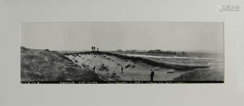 Alfred Hind Robinson, British, early 20th century, The Bunker before the fourth green at Goswick