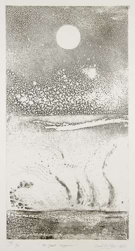 Cecil Collins MBE, British 1908-1989- The Great Happiness, 1965; etching on wove, signed, dated,