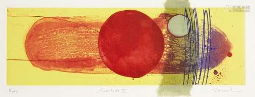 Charlotte Cornish, British b.1967 Solitude II and III; two etchings in colours, each signed,