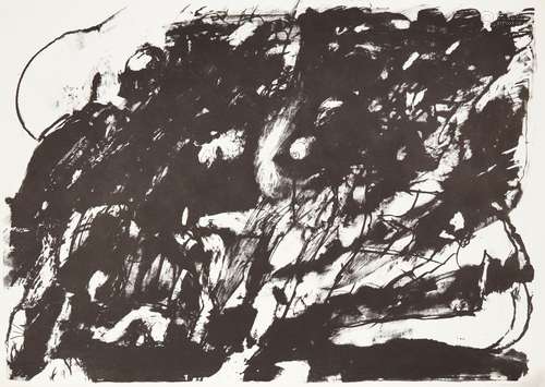 Shmuel Shapiro, American 1924-1983- Untitled, 1966; lithograph on wove, signed and dated in