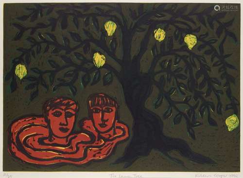 Eileen Cooper OBE RA, British b.1953 The Lemon Tree, 1992; linocut in colours on BFK Rives wove,