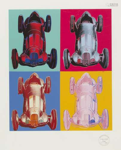 Andy Warhol, American 1928-1987- Mercedes-Benz Formel-1-Rennwagen W125, 2007; screenprint in colours