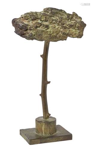 Borge Sornum, Danish 1920-1985- Untitled tree trunk; bronze, incised signature and inscribed '